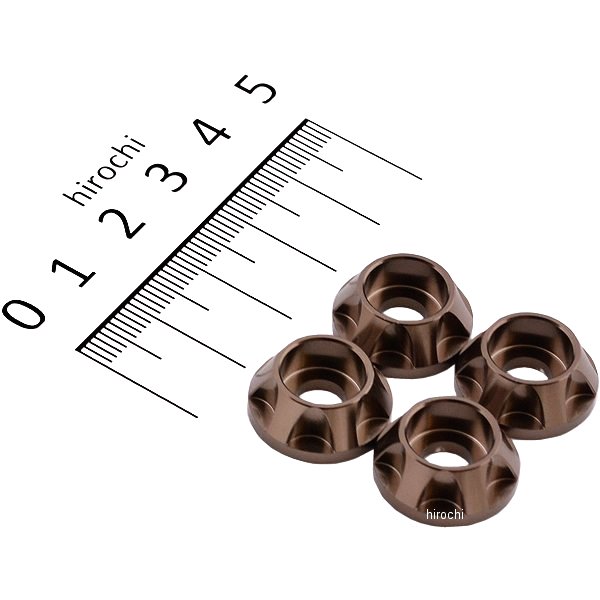 004086-11 ポッシュ POSH キャップホルダー NASAタイプ M6用 4個入り チタン