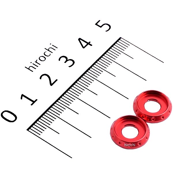 004185-02 ポッシュ POSH マシンドワッシャー NASAタイプ M5 赤