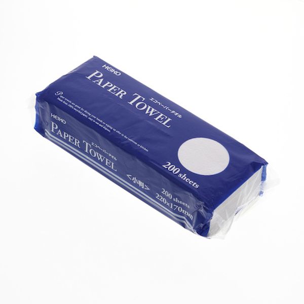004722002 339-7962 (株)シモジマ HEIKO エコペーパータオル シングル 小判 200枚入り