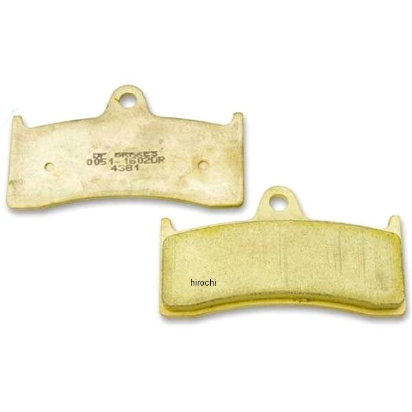 0051-1602DR ガッツクローム ブレーキパッド 異型6ポッド用 112x6B オーガニック