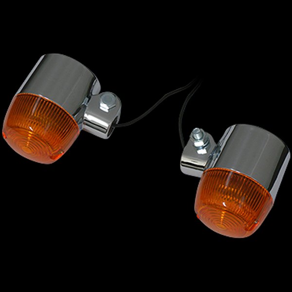 006108 ネオファクトリー ユニバーサルマウント ラウンド ウインカー クローム 左右ペア