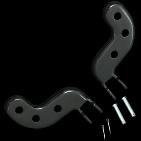 006165 ネオファクトリー バディーシート用フットペグブラケット ブラック