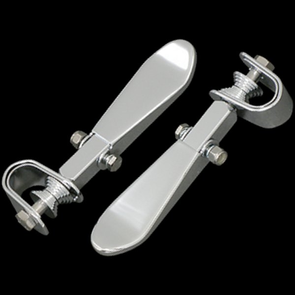 006319 ネオファクトリー スプーンフットペグ クランプ付き クローム