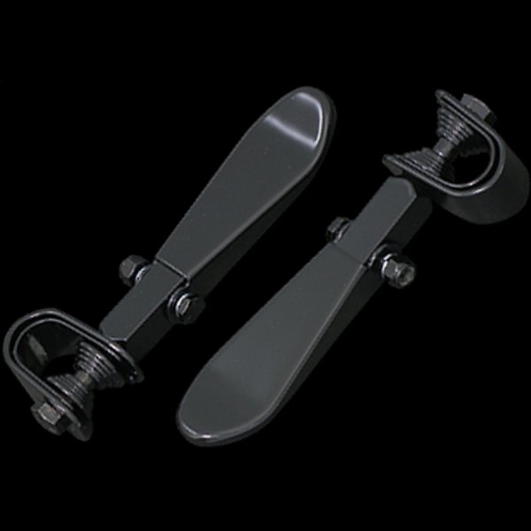 006320 ネオファクトリー スプーンフットペグ クランプ付き ブラック