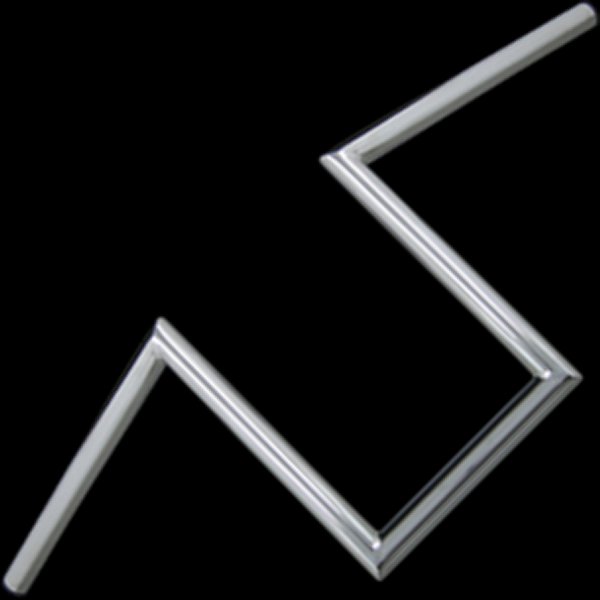 006756 ネオファクトリー ヘコミ無し 10インチ ナローZバーハンドル クローム