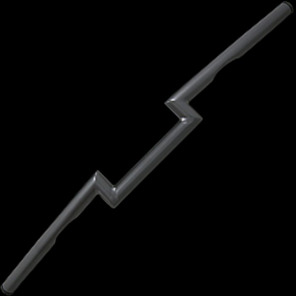 006757 ネオファクトリー ヘコミ有り 2インチ ナローZバーハンドル ブラック