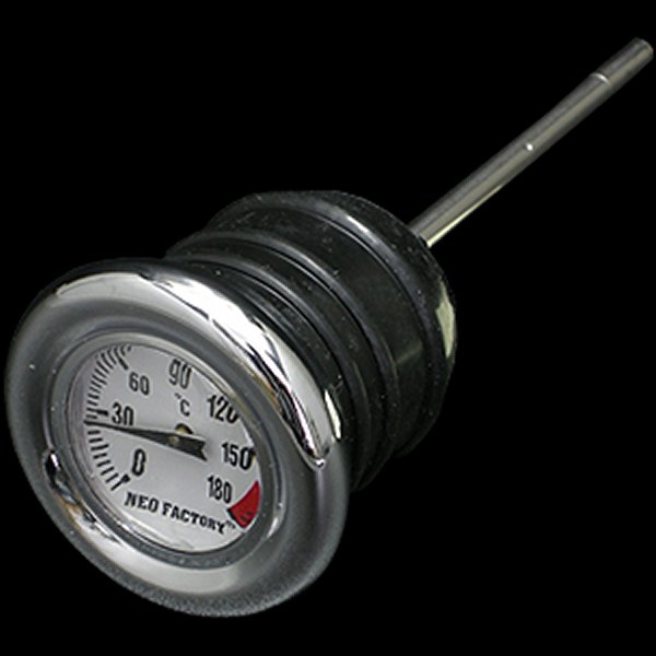 006806 ネオファクトリー 摂氏タイプ 油温計付 オイルタンクキャップ 84年-99年 ソフテイル ショートサイズ 白