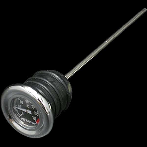 006808 ネオファクトリー 摂氏タイプ 油温計付 オイルタンクキャップ 84年-99年 ソフテイル ロングサイズ 黒