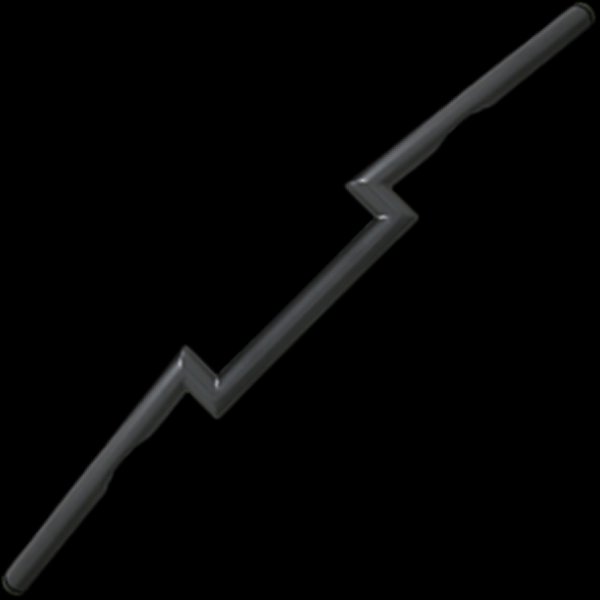 006855 ネオファクトリー ヘコミ有り 2インチ Zバーハンドル ブラック