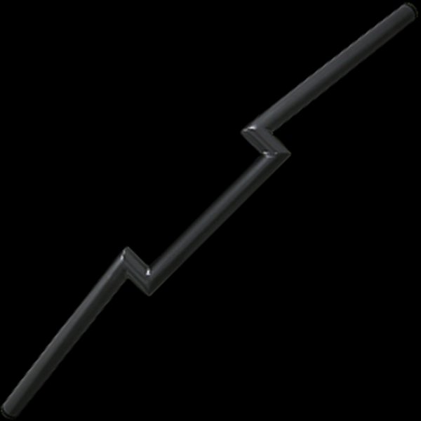 006856 ネオファクトリー ヘコミ無し 2インチ Zバーハンドル ブラック