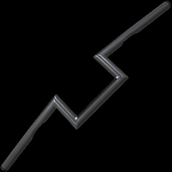 006857 ネオファクトリー ヘコミ有り 4インチ ナローZバーハンドル ブラック