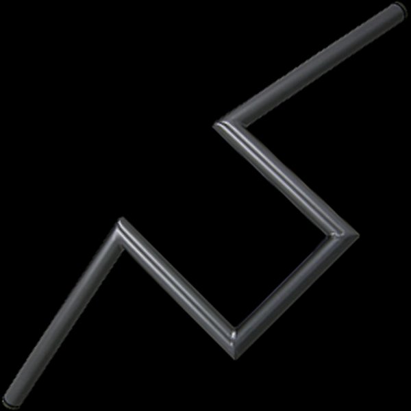 006863 ネオファクトリー ヘコミ無し 8インチ ナローZバーハンドル ブラック