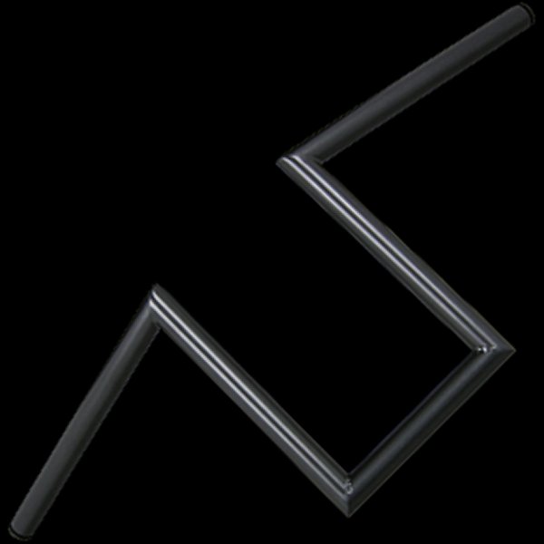 006864 ネオファクトリー ヘコミ無し 10インチ ナローZバーハンドル ブラック