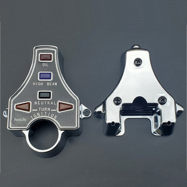 0081 ビーアールシー BRC インジケーターカバー上下セット 75年-77年 CB400F クロームメッキ