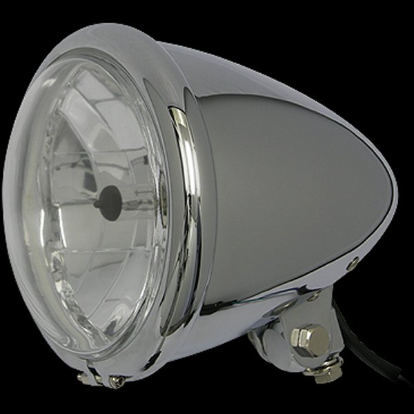 008331 ネオファクトリー 5-3/4インチ バレットヘッドライト H4 クローム