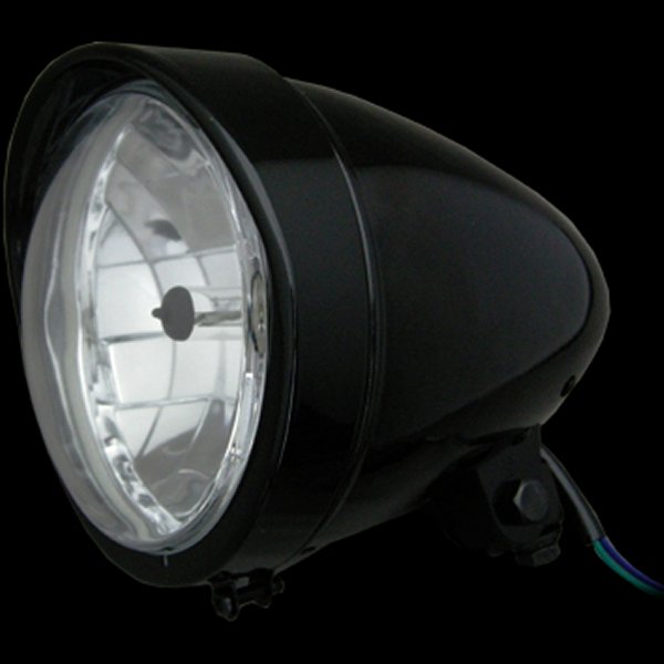 008334 ネオファクトリー 5-3/4インチ バイザーバレットヘッドライト H4 ブラック