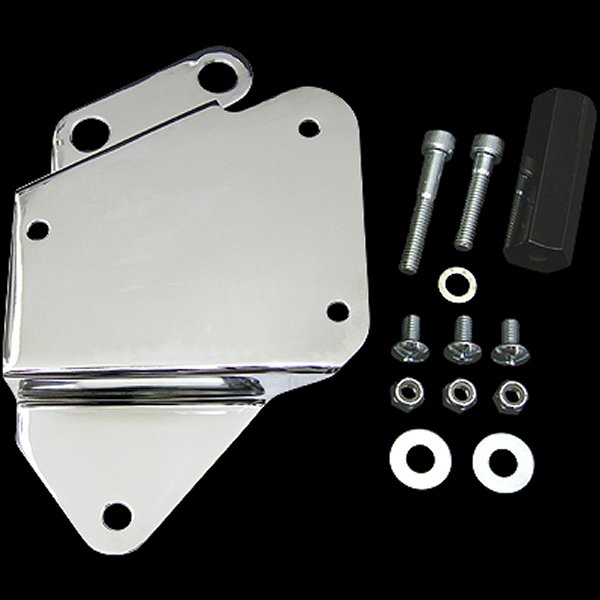 008335 ネオファクトリー ツールボックスブラケット 右 クローム 00年以降 ソフテイル用