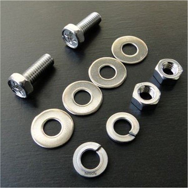 0084 ビーアールシー BRC ナンバープレート固定用ステンレスボルト 六角ボルト 2本 GS400、GT380