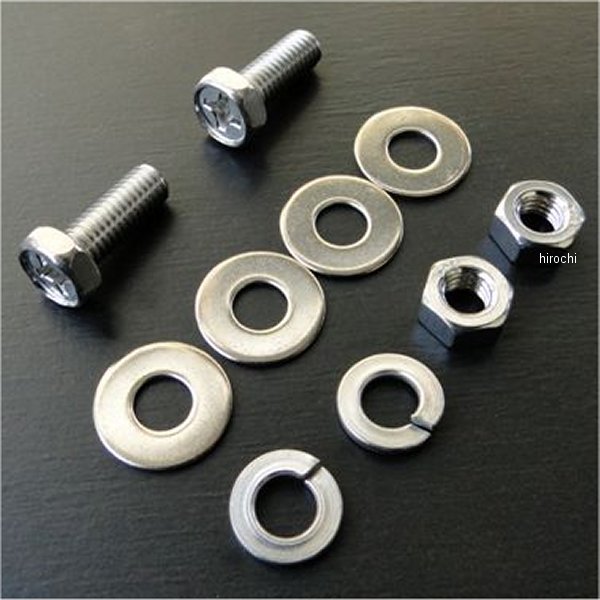 0086 ビーアールシー BRC ナンバープレート固定用ステンレスボルト(2本) 六角ボルト ゼファー400、ゼファーχ