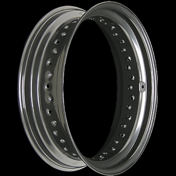 008655 ネオファクトリー ブラック ホイールリム 16×4.5インチ サイドバルブ スモールホール