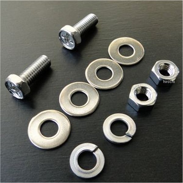 0088 ビーアールシー BRC ナンバープレート固定用ステンレスボルト(2本) 六角ボルト 80年-82年 XJ400、XJ400D