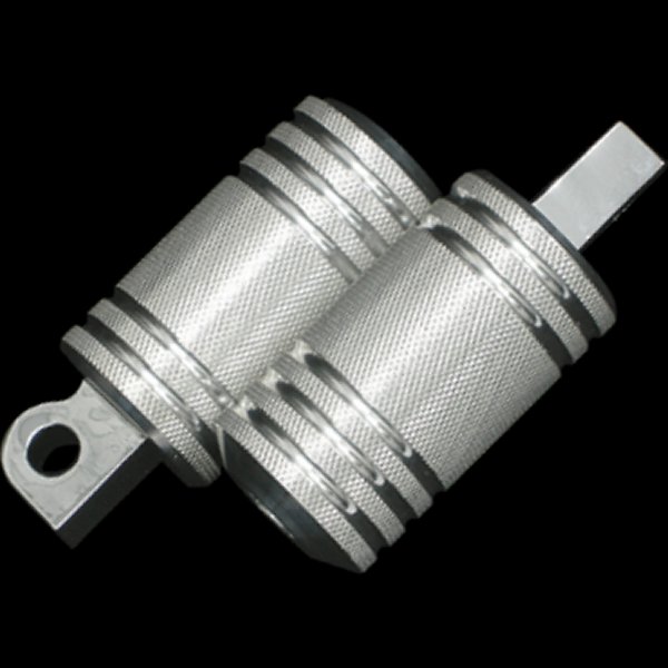 008997 ネオファクトリー ショートタイプ アルミ5リブフットペグ