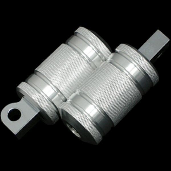 008998 ネオファクトリー ショートタイプ アルミ4リブフットペグ