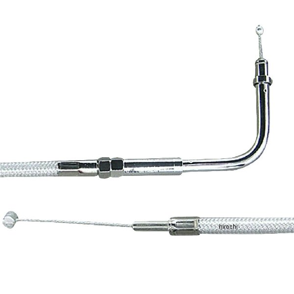 009681 ネオファクトリー 33インチ スロットルケーブル 90° プラチナコート 96年以降 BigTwin、XL