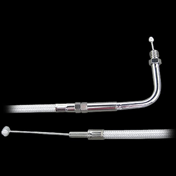 009682 ネオファクトリー 37インチ スロットルケーブル 90° プラチナコート 96年以降 BigTwin、XL