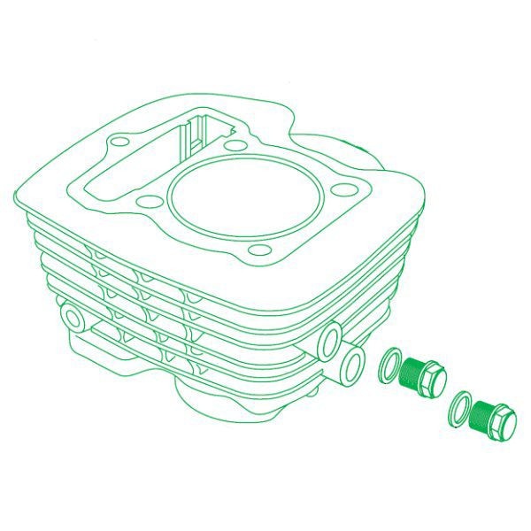01-01-0103 SP武川 スーパーヘッド ステージ1・2 シリンダーキット リペアパーツ セラミックメッキシリンダー ビッグフィンタイプ Ape