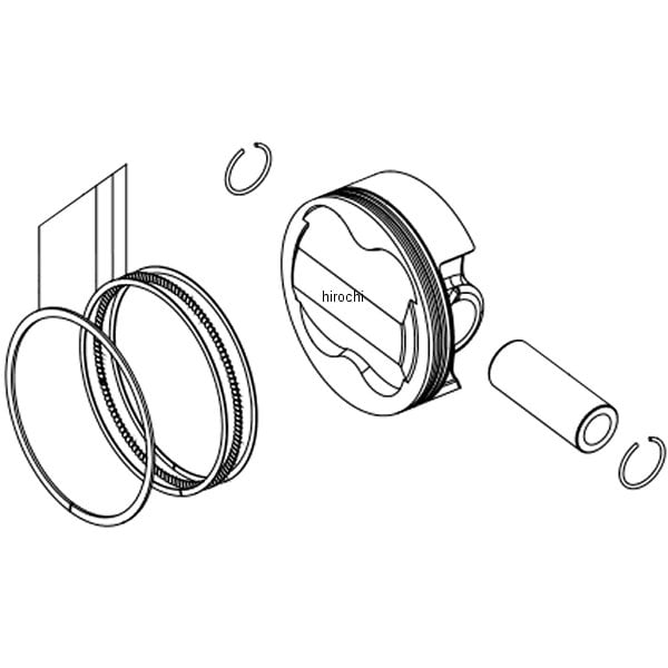 01-02-0170 SP武川 ピストンキット DOHC/スカット138/P57 モンキー