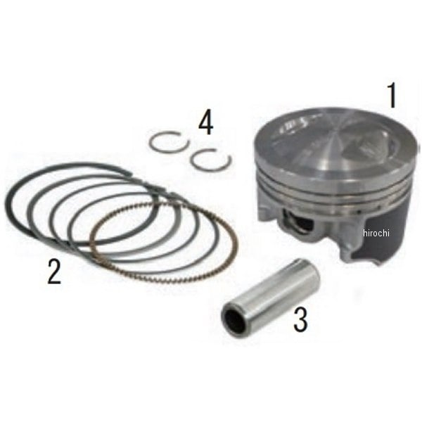 01-02-0244 SP武川 PISTON KIT (Sステージ)Ape50