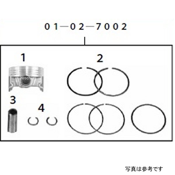 01-02-7002 SP武川 Rステージボアアップキット リペアパーツ ピストンキット モンキー FI