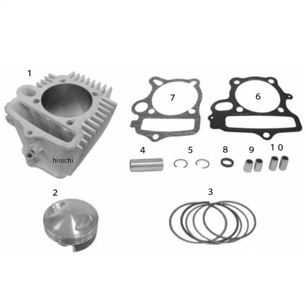 01-04-8001 SP武川 シリンダー キット 152cc スーパー ヘッド+R