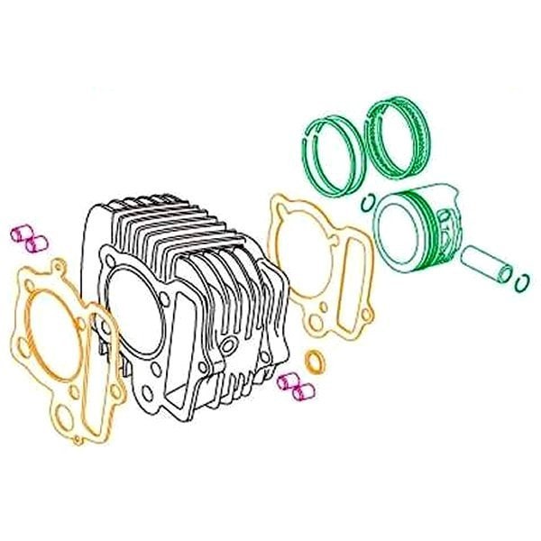 01-04-8088H SP武川 スーパーヘッド+R シリンダーキット Hシリンダーキット 88cc アルミ製鉄スリーブ モンキー/ゴリラ