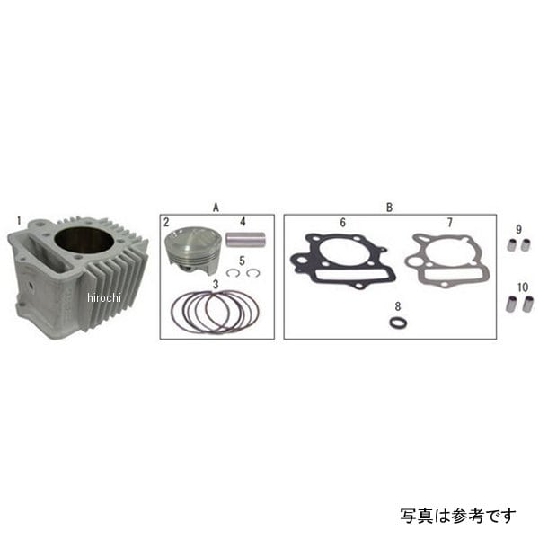 01-04-8225 SP武川 シリンダーキット 124H A/鍛造ピストン 12Vモンキー