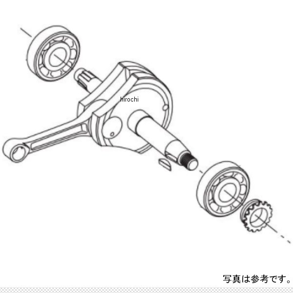 01-10-0133 SP武川 ストロークアップ クランクシャフトASSY 50mm