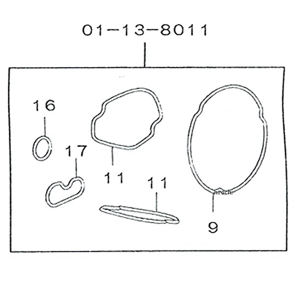 01-13-8011 SP武川 Oリングセット