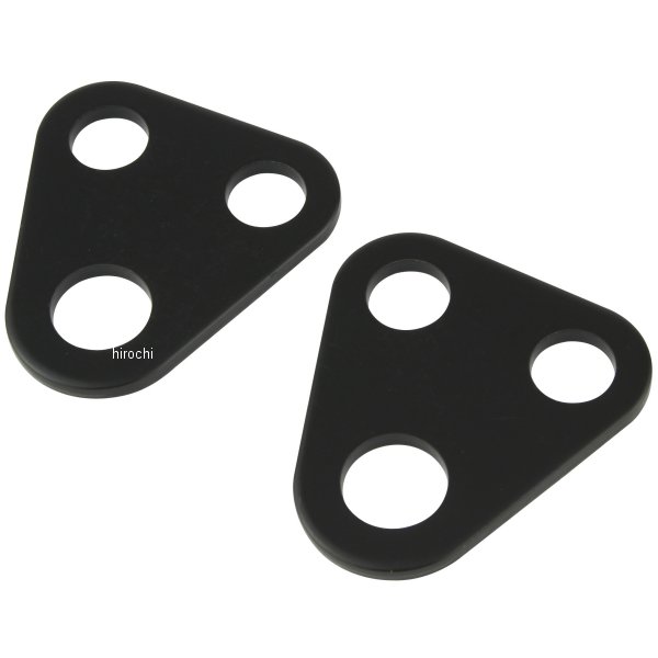 010096 ポッシュ POSH ウインカーステーベース SR500、SR400 黒 2枚入り