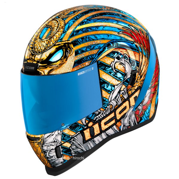 0101-14085 アイコン ICON フルフェイスヘルメット AIRFORM PHARAOH ゴールド XSサイズ