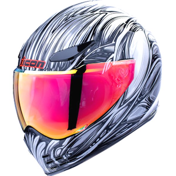 0101-18525 アイコン ICON フルフェイスヘルメット DOMAIN NOUVEAU シルバー Mサイズ