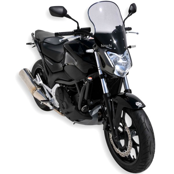0101XX128 アルマックス ERMAX ハイプロテクション ウインドスクリーン 46cm 12年-13年 NC700S ダークブラック