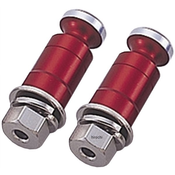 010201-02 ポッシュ POSH ウインカーステー 汎用 M8x20mm アルミ 2本入り 赤