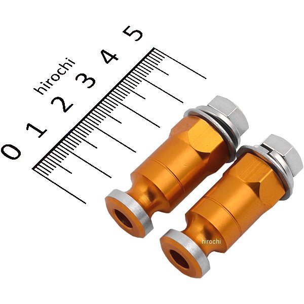 010201-04 ポッシュ POSH ウインカーステー 汎用 M8x20mm アルミ 2本入り ゴールド