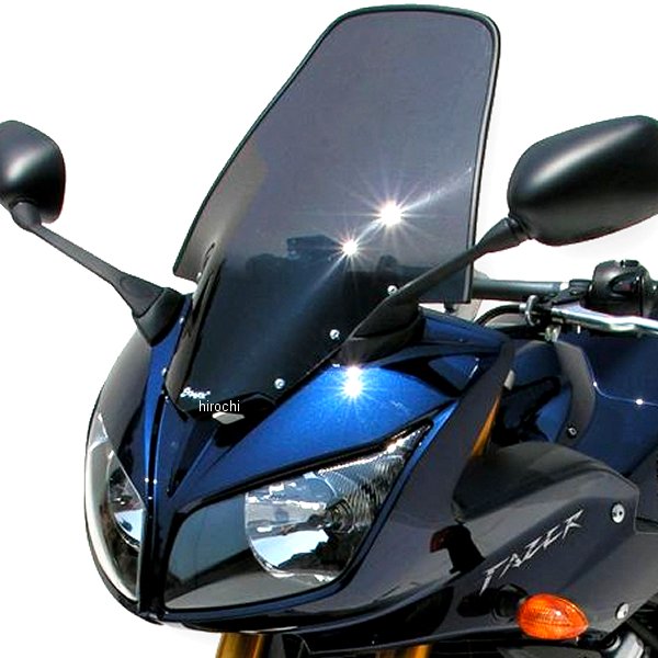 0102XX082 アルマックス ERMAX ハイプロテクション ウインドスクリーン 06年-15年 FZ1 Fazer ダークブラック
