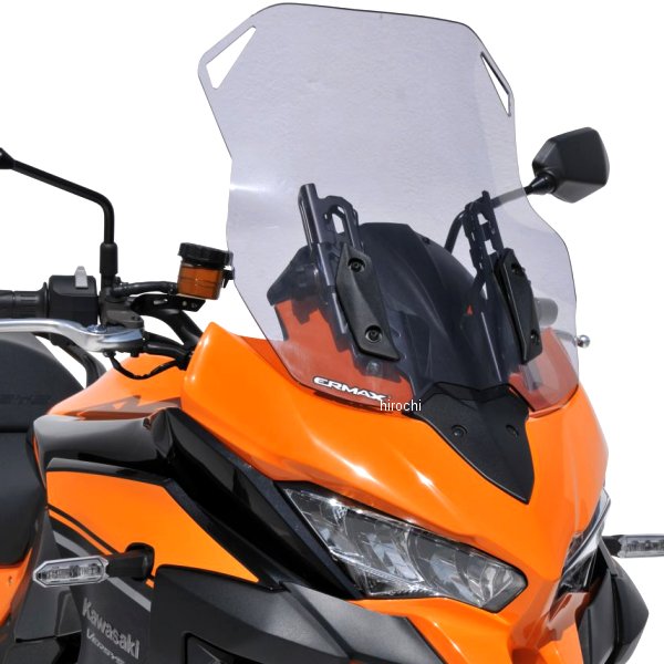 0103S73-XX アルマックス ERMAX ハイプロテクションウインドスクリーン 45cm 19年-20年 VERSYS1000 ライトブラック