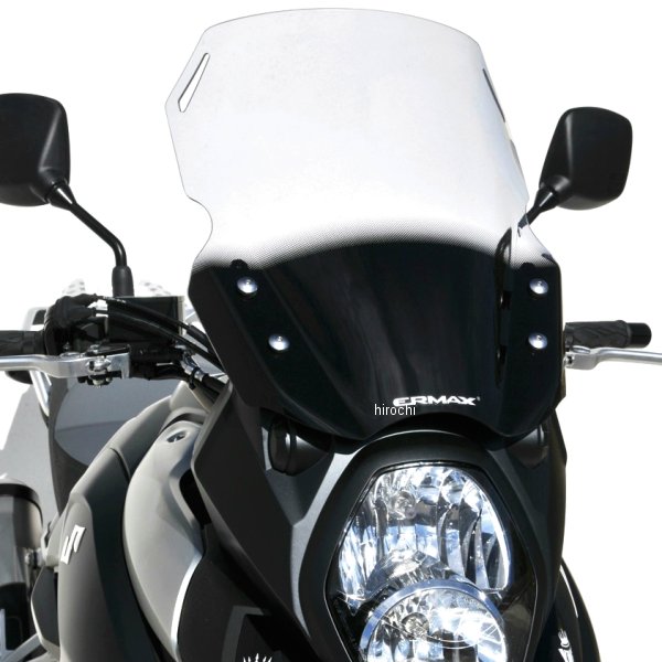 0104XX091 アルマックス ERMAX ハイプロテクション ウインドスクリーン 43cm 14年-19年 V-Strom1000、DL1000 グレー
