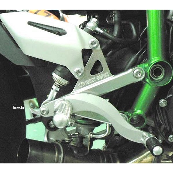 0111-KD1-20 ビート BEET バックステップ 固定式 ニンジャ H2 ハイパーバンク シルバー