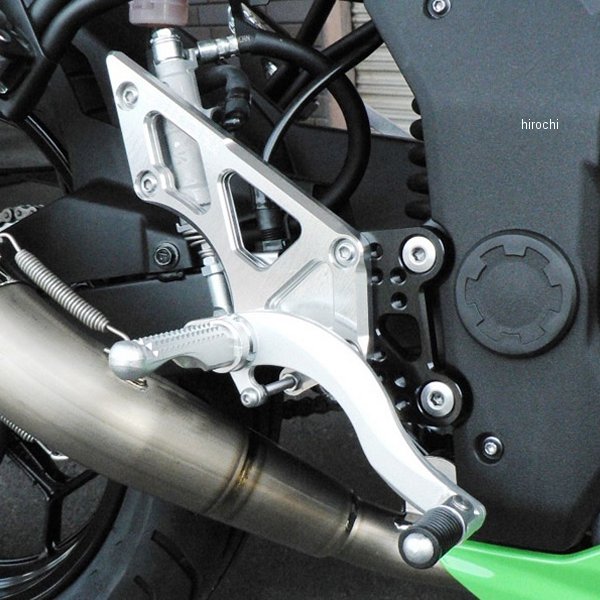 0111-KD2-20 ビート BEET バックステップ 固定式 ニンジャ250SL ハイパーバンク シルバー