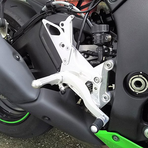 0111-KD4-20 ビート BEET バックステップ 固定式 ハイパーバンク 16年-21年 ZX-10R、ZX-10RR シルバー